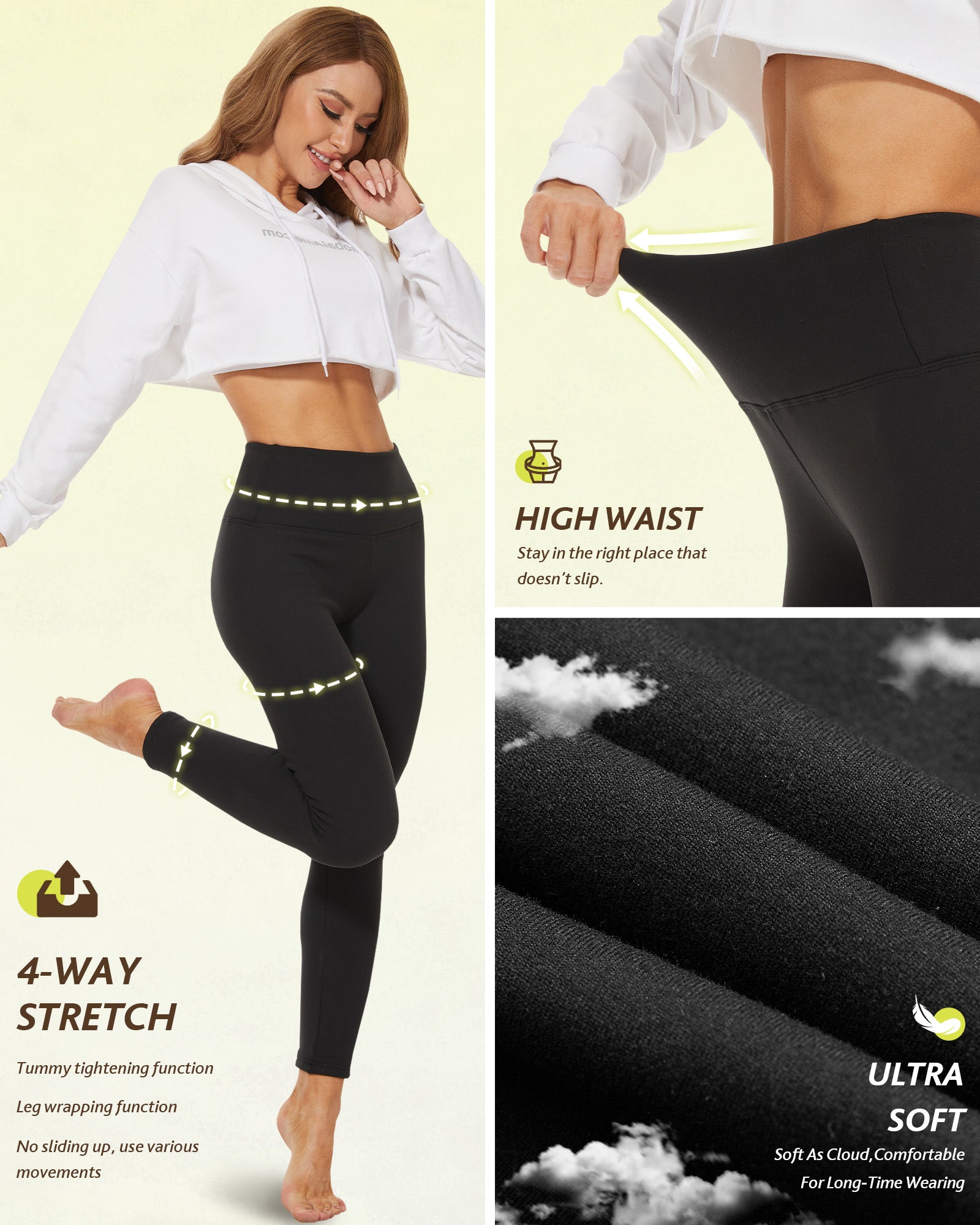 Thick Thermal Fleece Lined Leggings