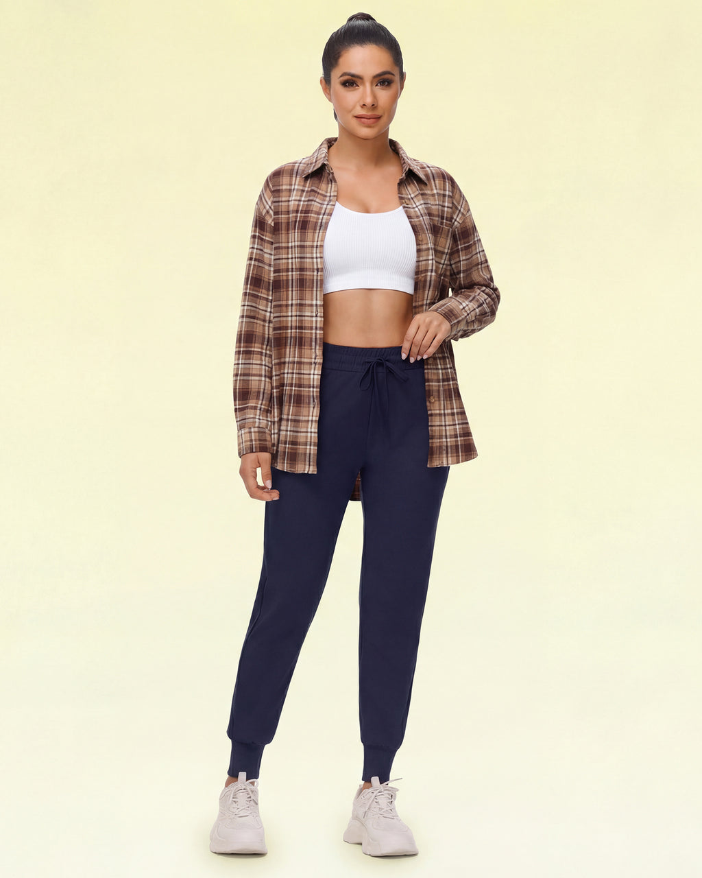 Women's 4-Pack Joggers with Pockets - Lightweight, Comfy, for Workout, Travel, Lounge