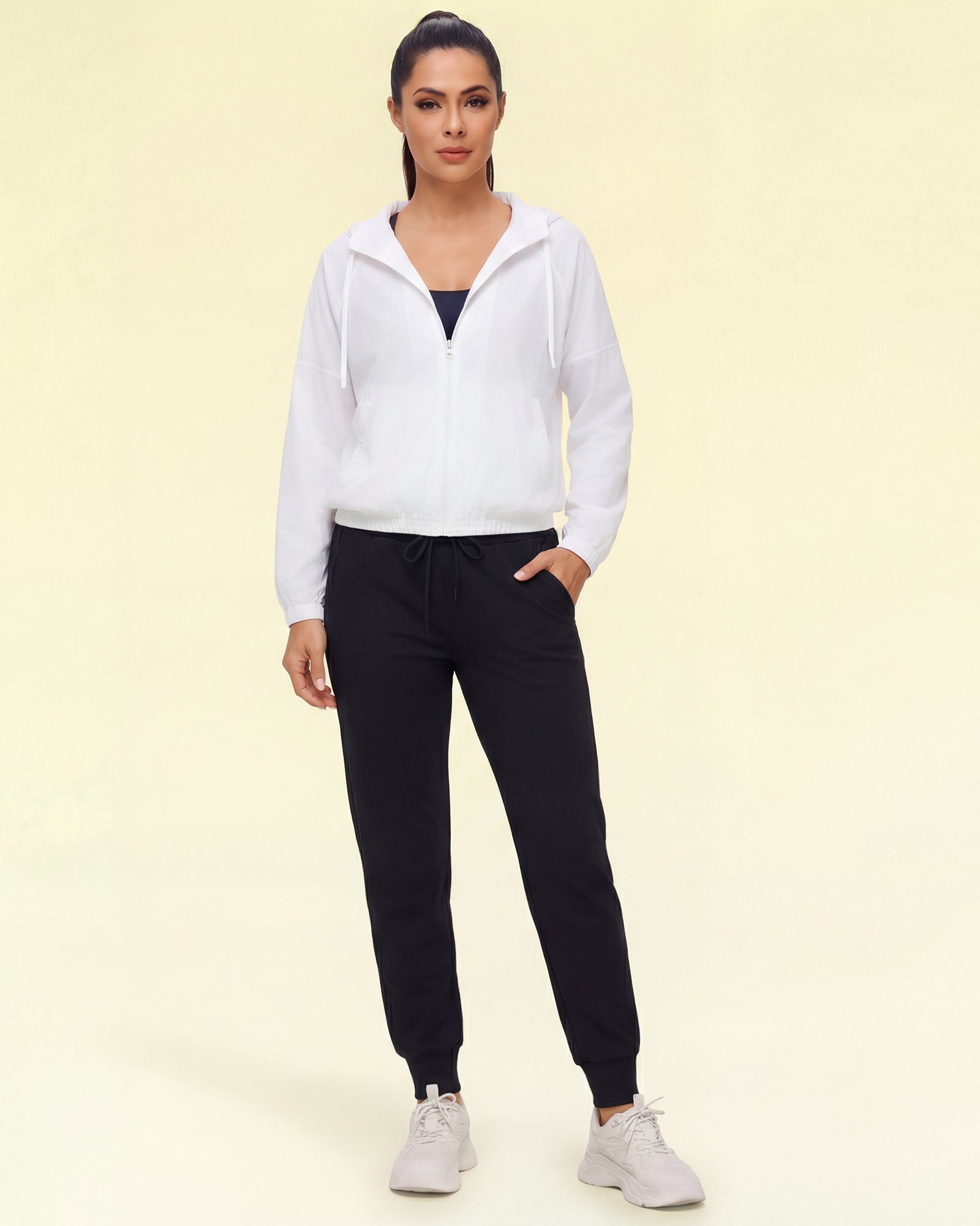 Women's 4-Pack Joggers with Pockets - Lightweight, Comfy, for Workout, Travel, Lounge