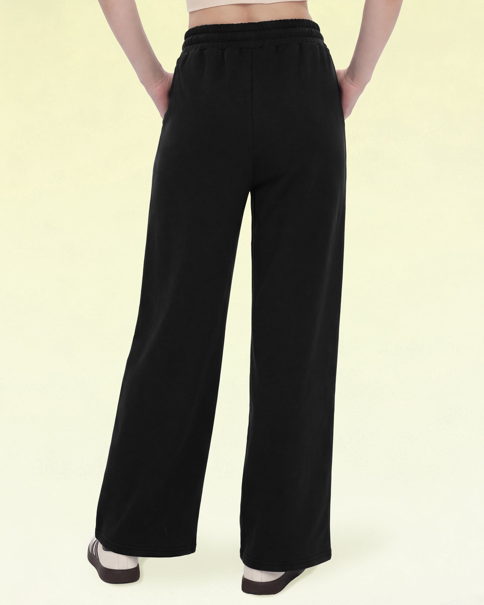 Women's Wide Leg Sweatpants - Baggy, High Waisted, Straight Leg, Loose, Chic Seams