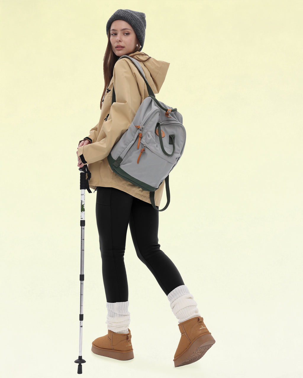 Water Resistant Fleece Lined Leggings with Pockets