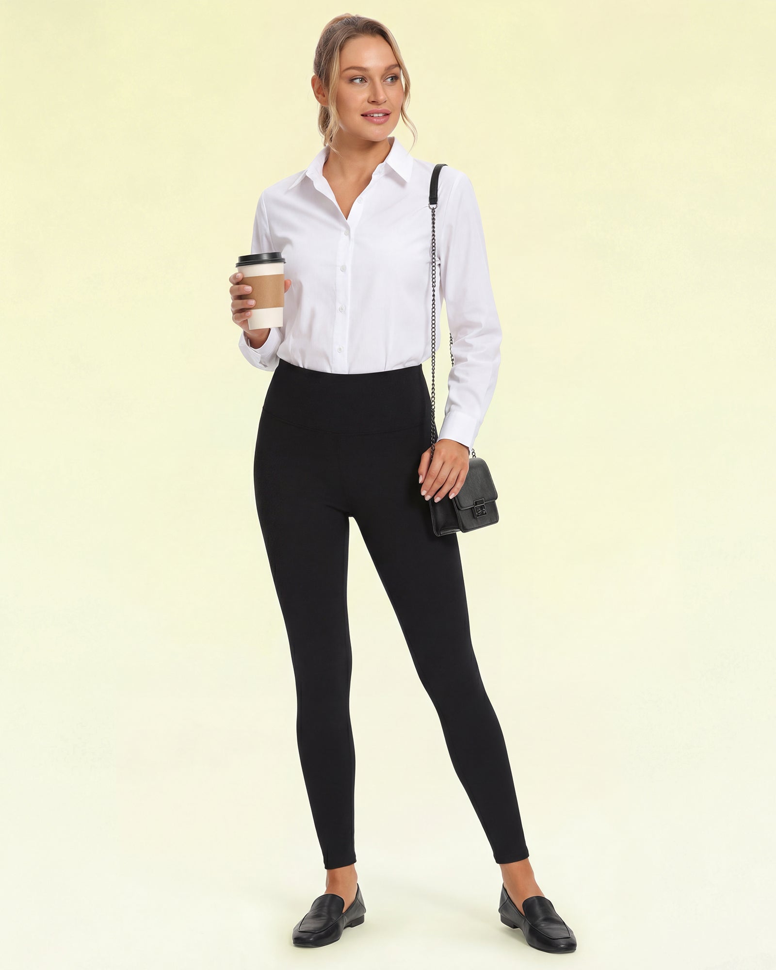 Women's 4-Pack Leggings - Ultra Soft, High Waisted, Tummy Control, Regular & Plus Size
