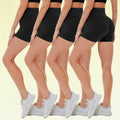 Women’s High-Waist Biker Shorts – Ultra-Soft, Tummy Control, 5” Length