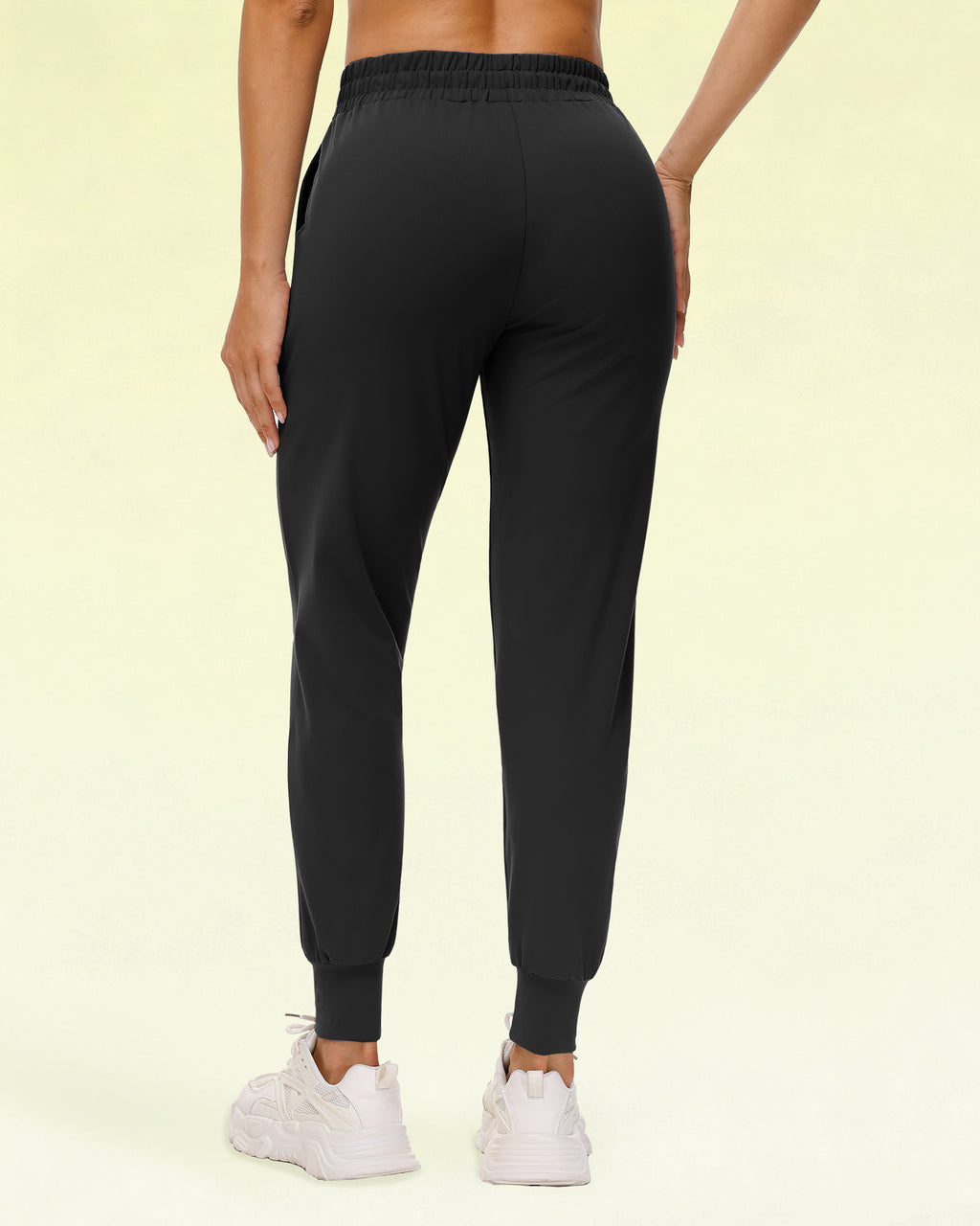 Women's 4-Pack Joggers with Pockets - Lightweight, Comfy, for Workout, Travel, Lounge